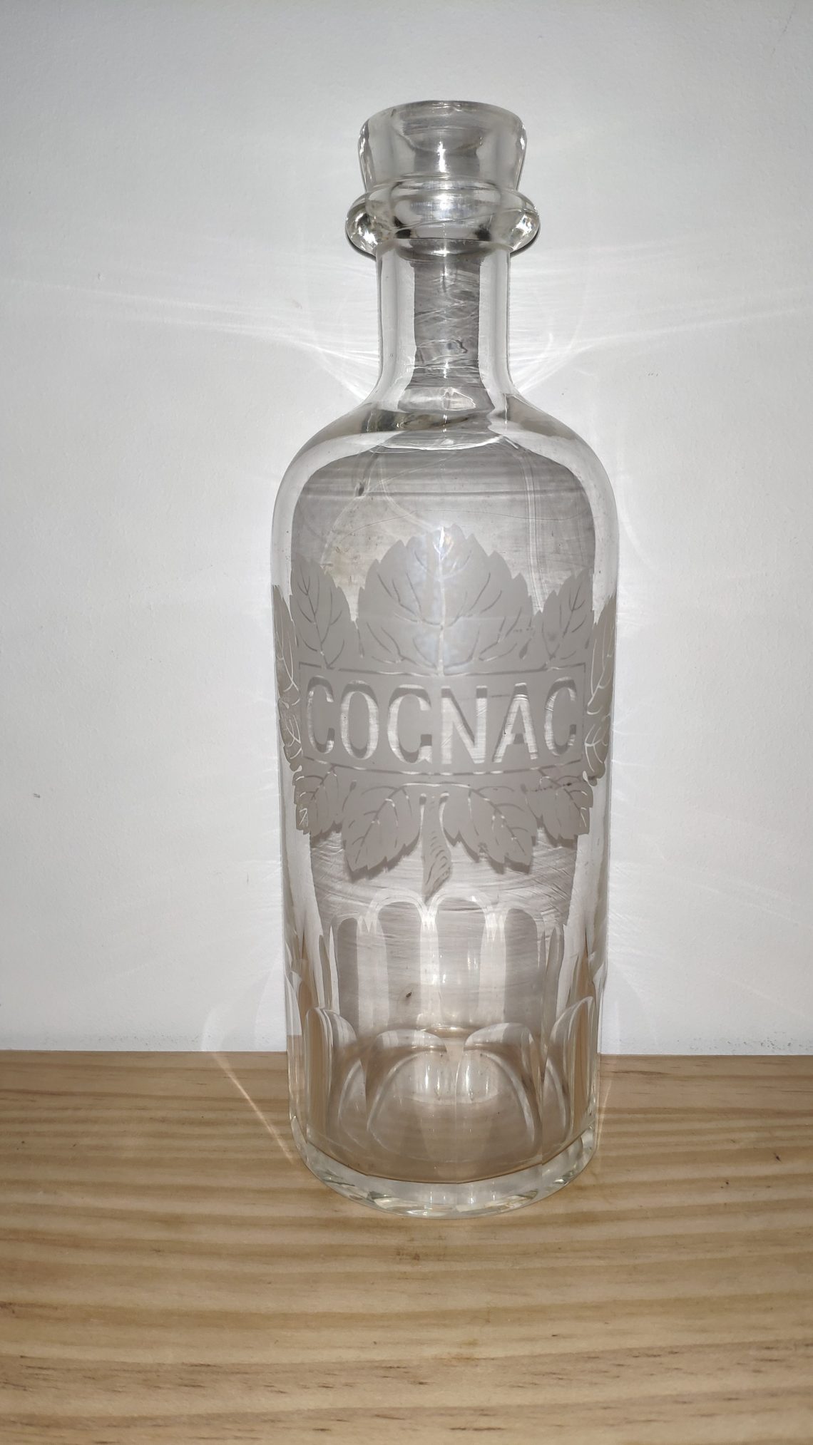 Carafe Ã  cognac 1900 - brokepoque - Old brandy bottle