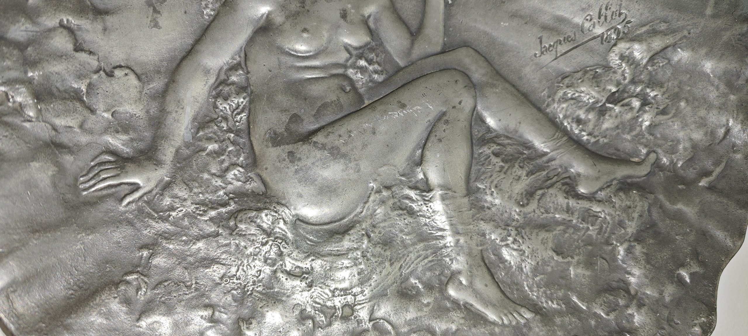 Coquillage en étain 2 détails