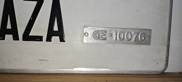 numéro de plaque
