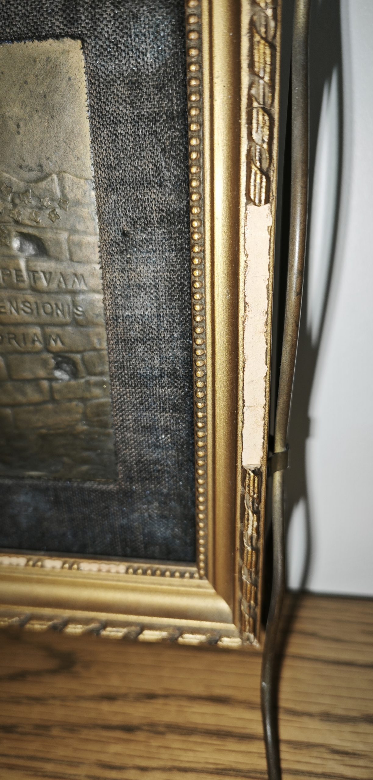Plaque en bronze 6 état